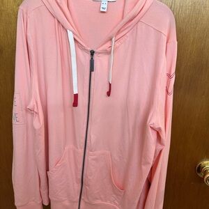 Women's Pink Zip-Up Hoodie